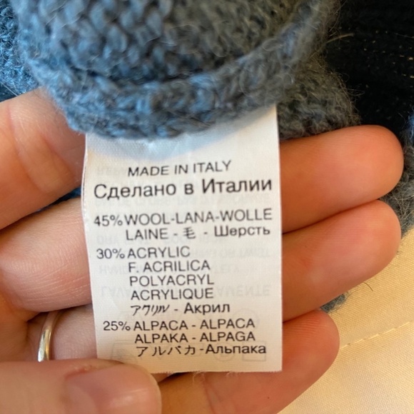 Vintage Grandpa Fiume Wool, Alpaca Pullover Sweater size XL - Picture 4 of 10